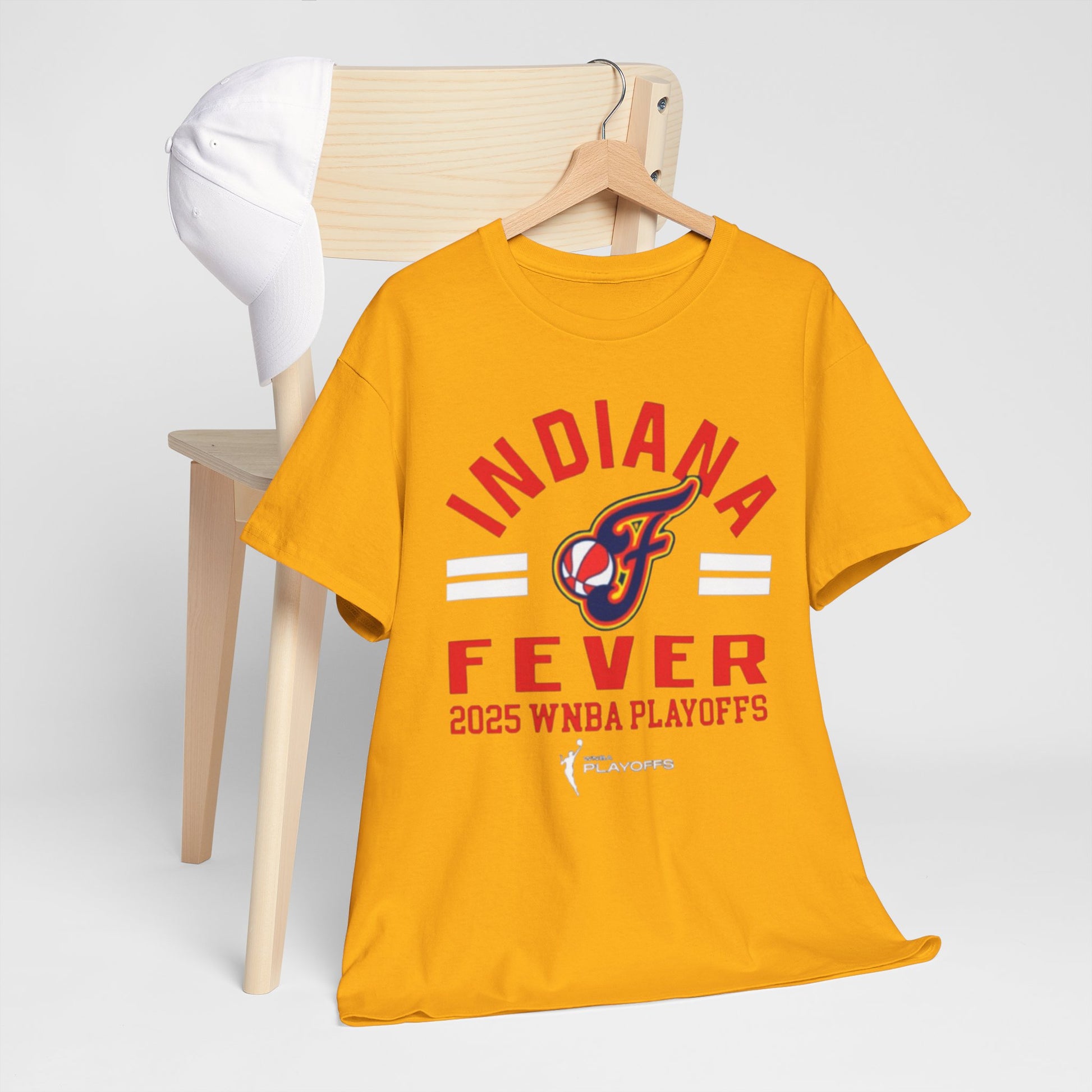 Goldenrod Indiana Fever 2025 WNBA Playoffs T-Shirt