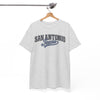 San Antonio Texas Retro Script T-Shirt — Vintage City Tee – breathable comfort wear, nfl fan apparel, image 1.0