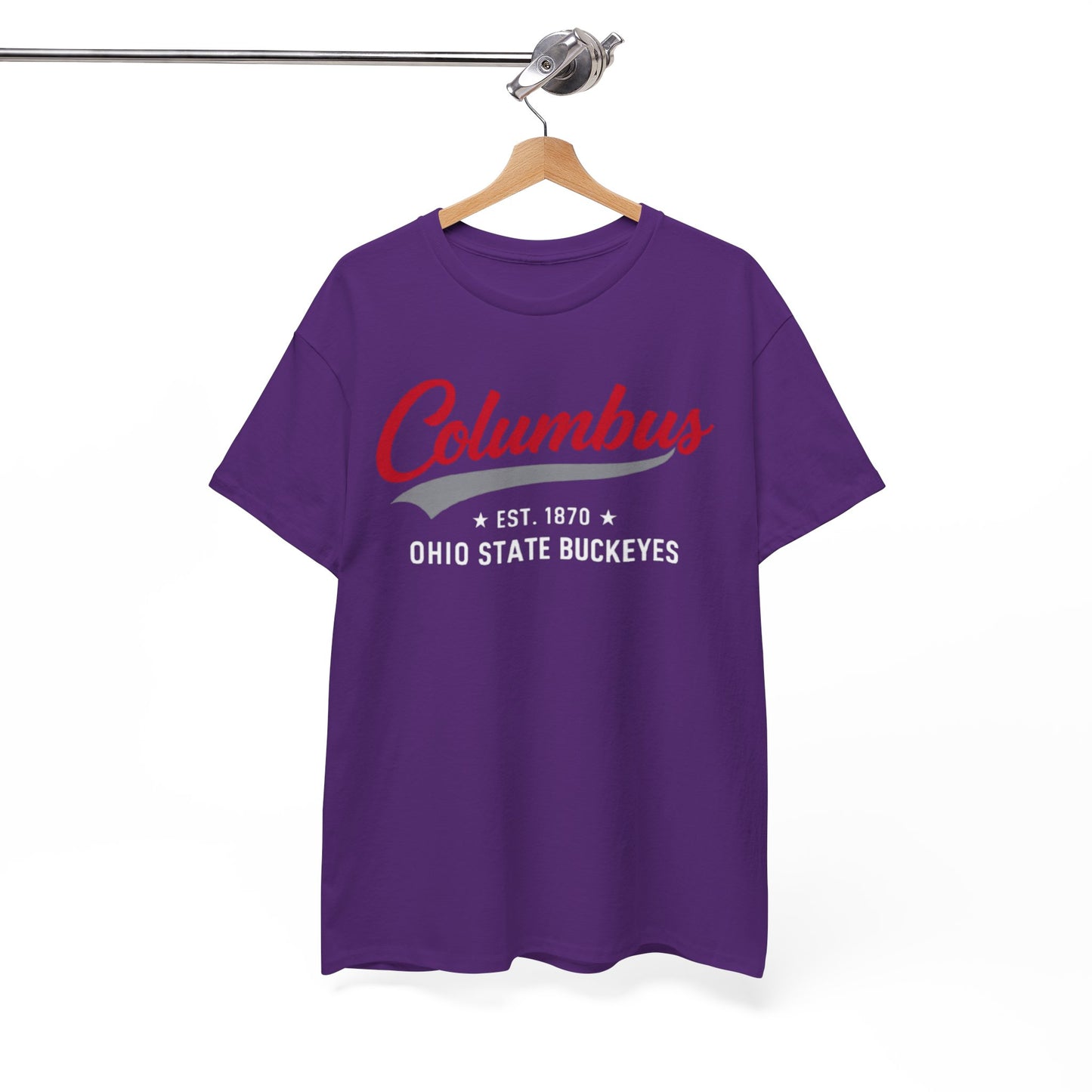 Columbus Ohio State Buckeyes T-Shirt — Retro Script City Tee M game day varsity apparel