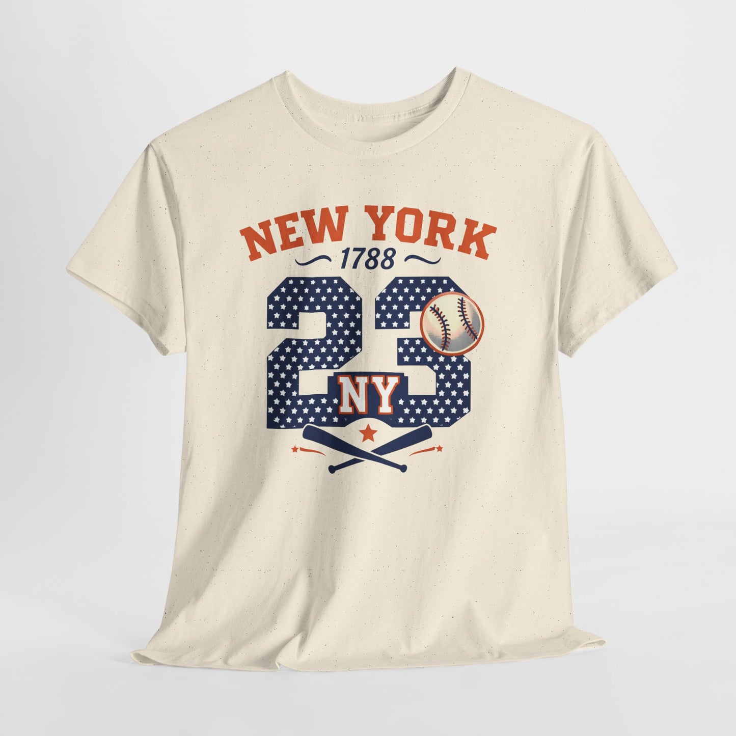 New York 23 Baseball T-Shirt — Vintage Team  Tee