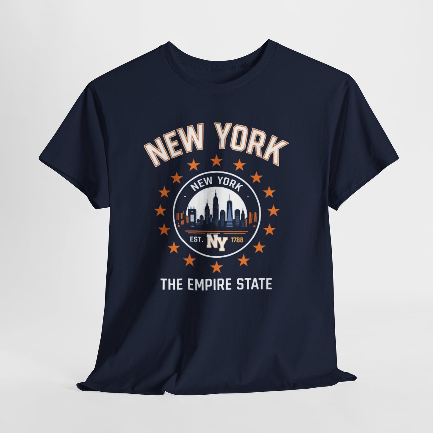 New York Skyline Tee — 'The Empire State' Vintage City Shirt