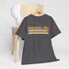 Dim Gray Kansas City Retro Tee — Vintage Striped City T‑Shirt