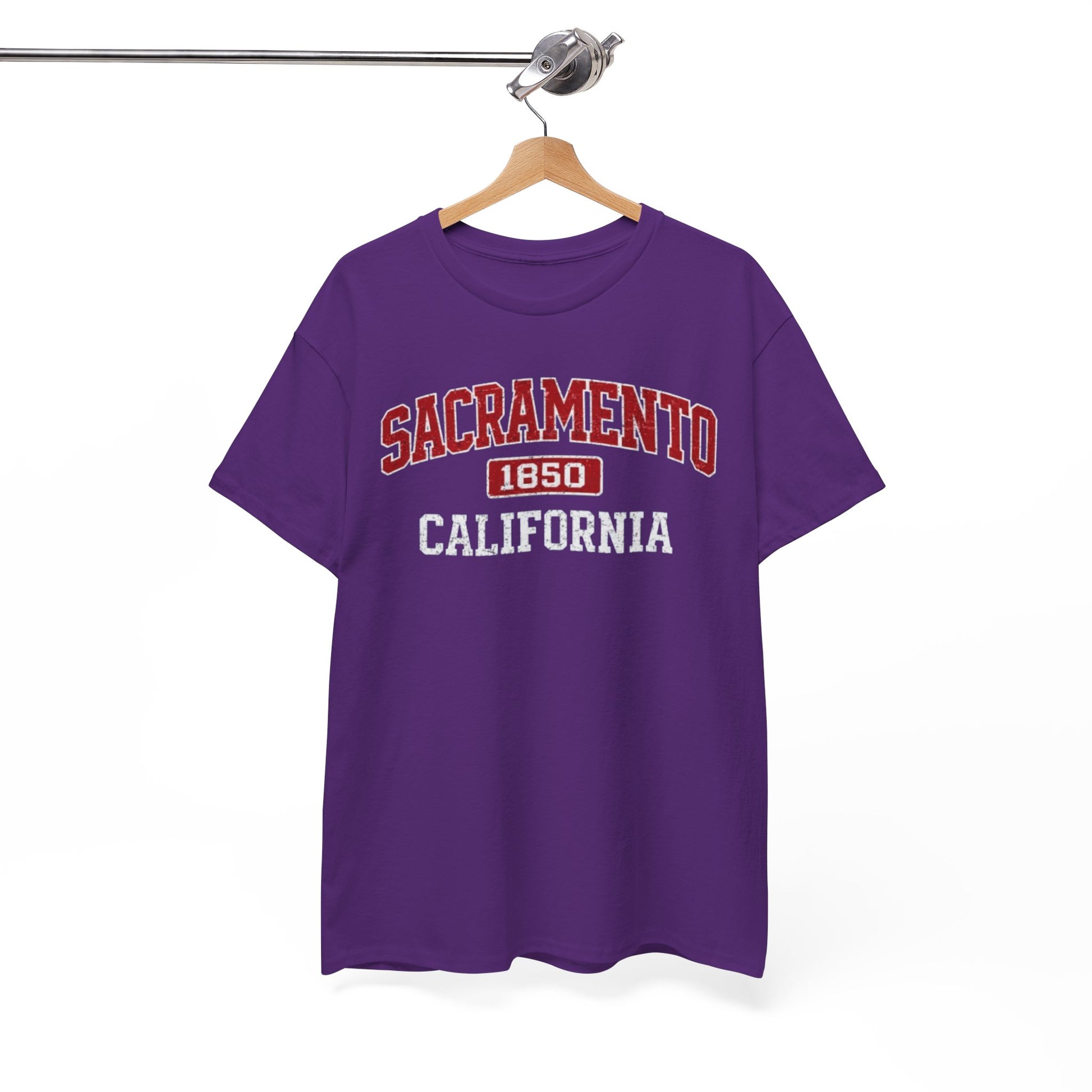 White Smoke Sacramento 1850 California Tee — Vintage City  T-Shirt