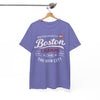 White Smoke Boston Champs T‑Shirt — The Hub City Retro Athletic Tee