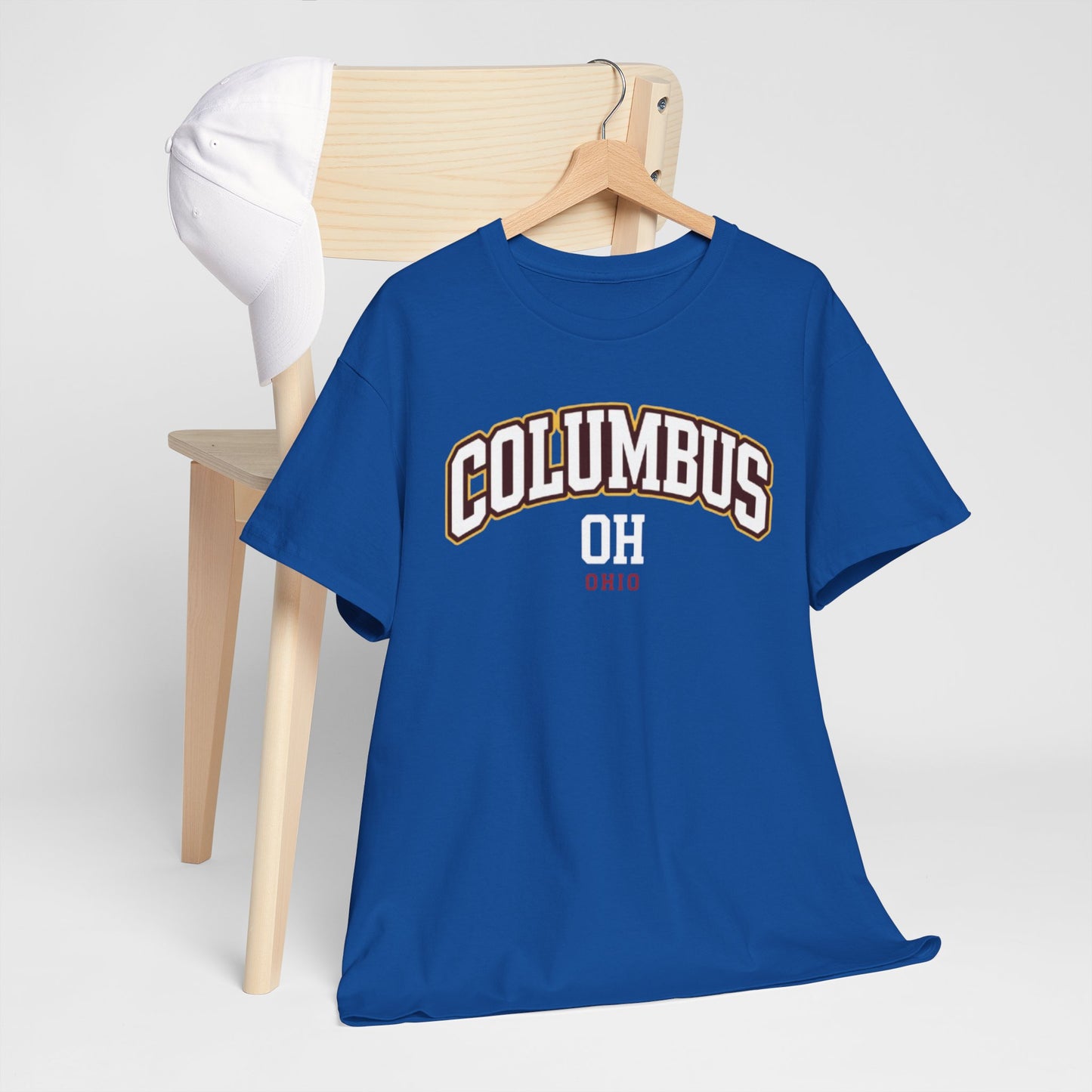Dark Slate Blue Columbus OH Retro Arch T‑Shirt — Vintage City Tee