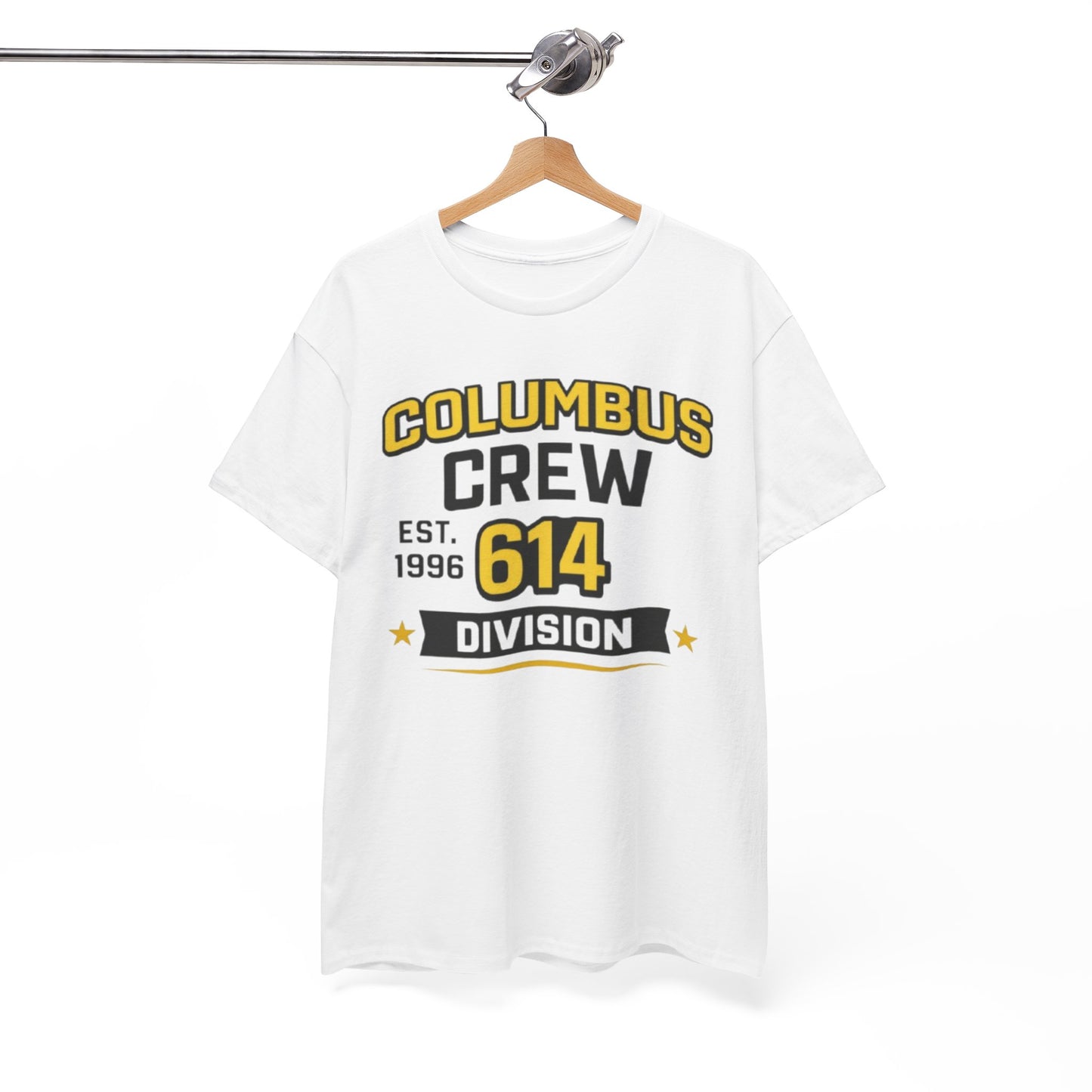 White Smoke Columbus Crew 614 Division T-Shirt — EST. 1996 Supporter Tee