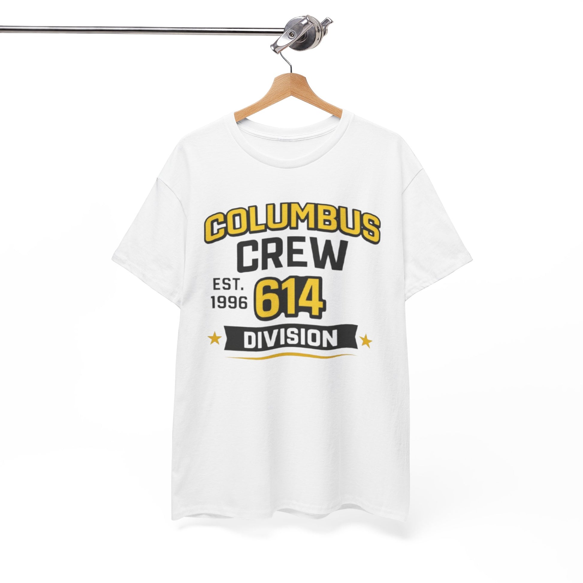 White Smoke Columbus Crew 614 Division T-Shirt — EST. 1996 Supporter Tee