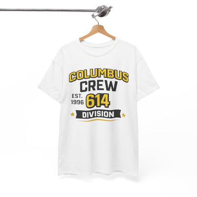 White Smoke Columbus Crew 614 Division T-Shirt — EST. 1996 Supporter Tee