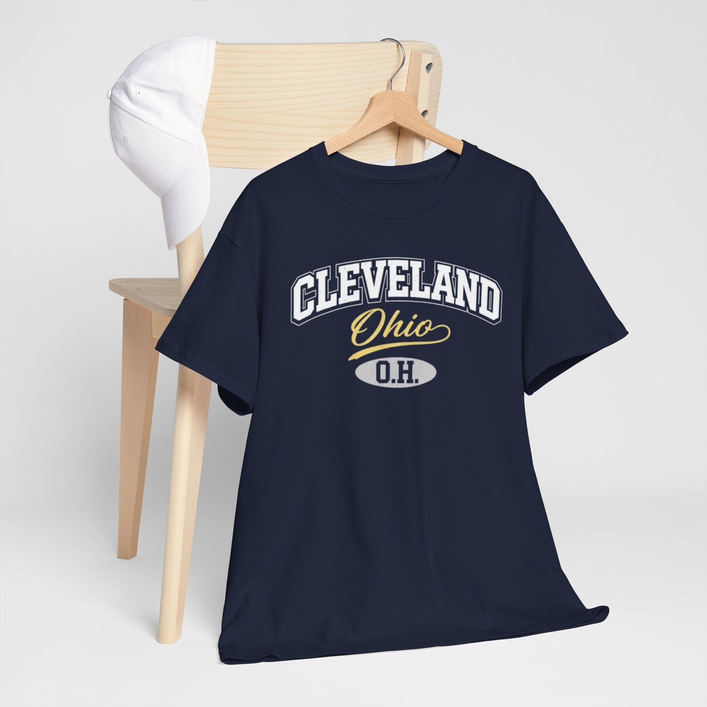 Cleveland Ohio Vintage Script T-Shirt — Retro tee