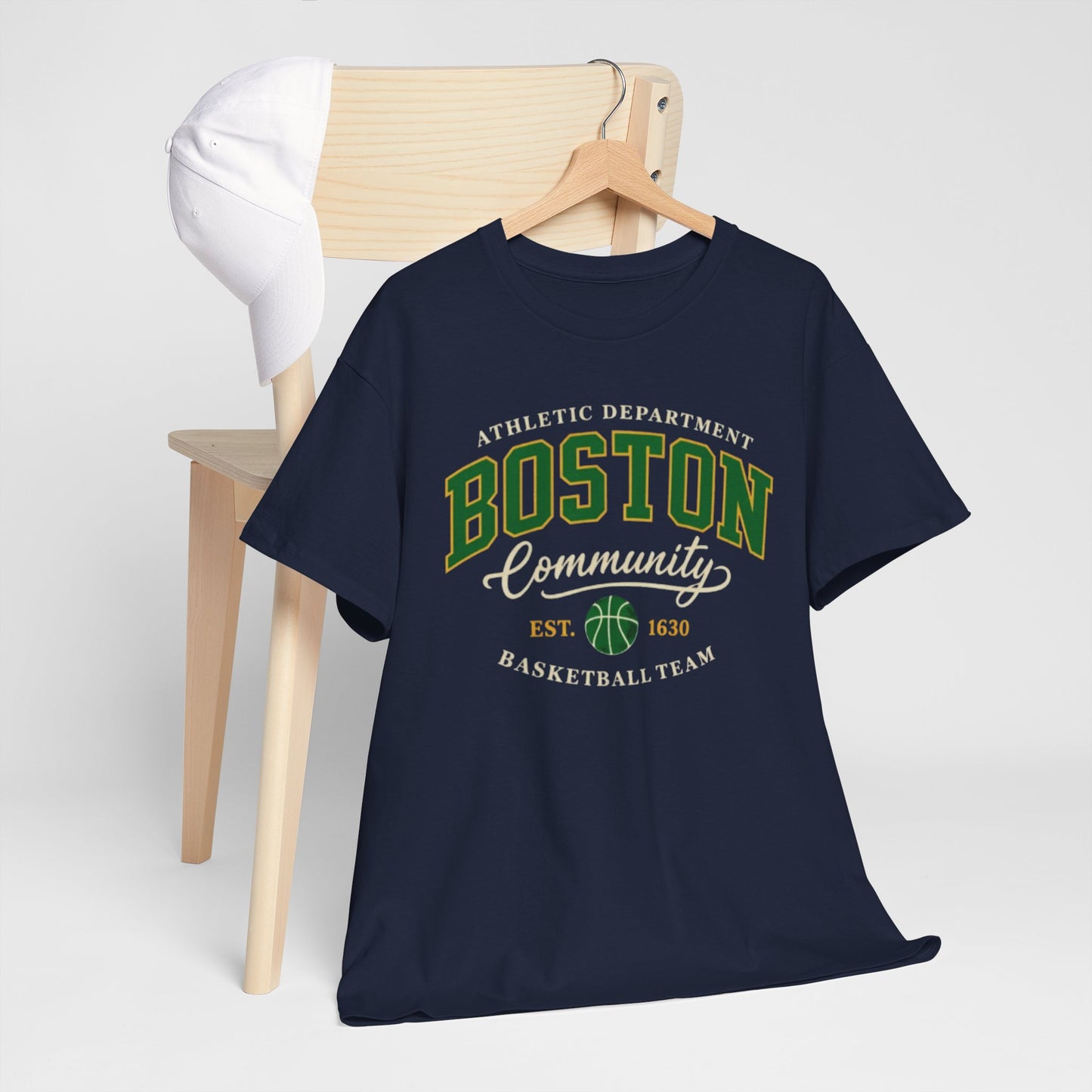 Boston Community Basketball Tee — Athletic Department Vintage Crew
