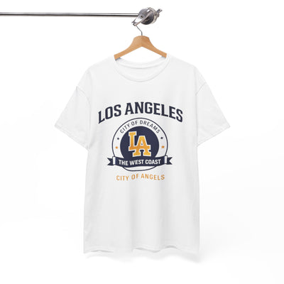 White Smoke Los Angeles LA varsity Tee sporty t shirt