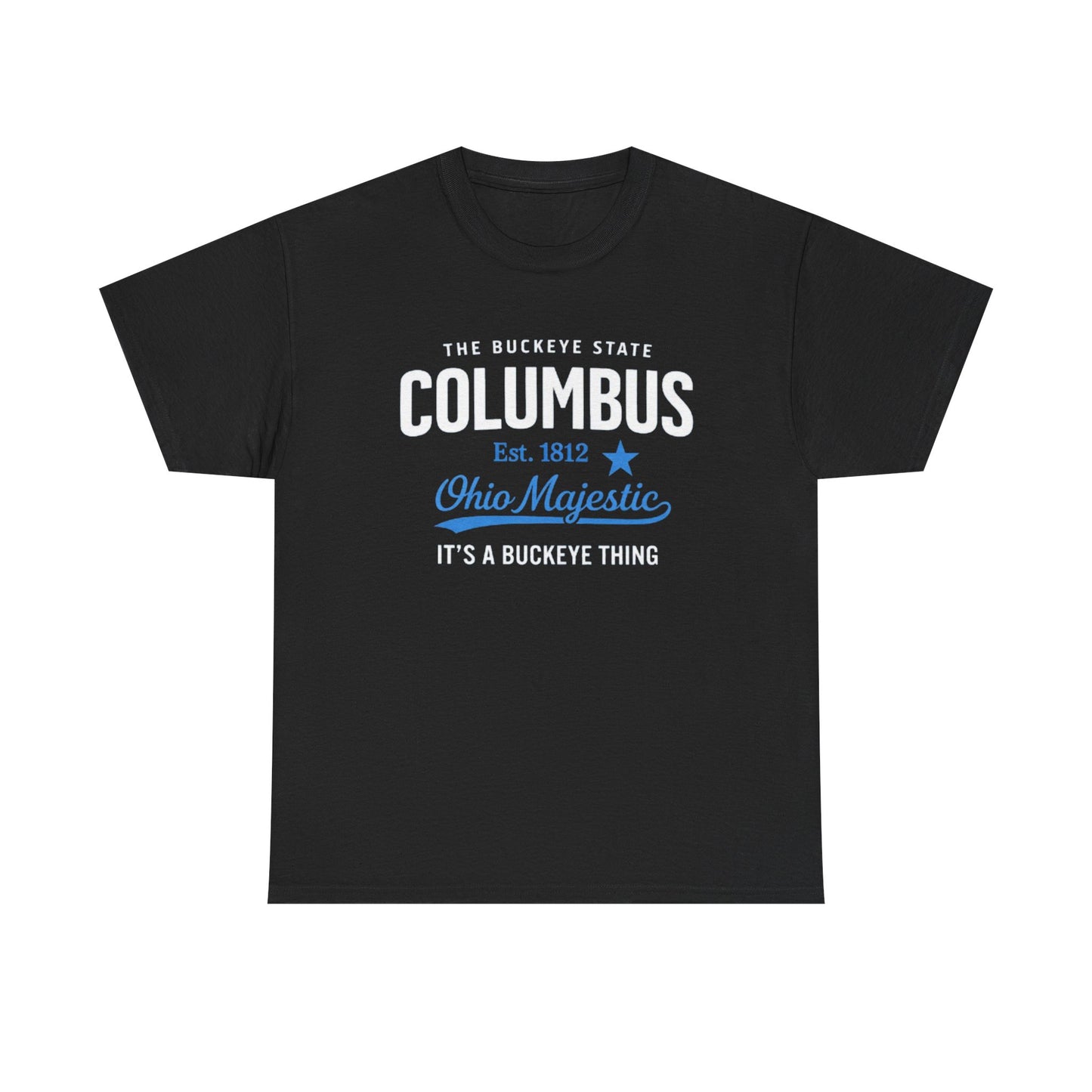 Dark Slate Gray Columbus Ohio Majestic Tee — "It's a Buckeye Thing" City  T-Shirt