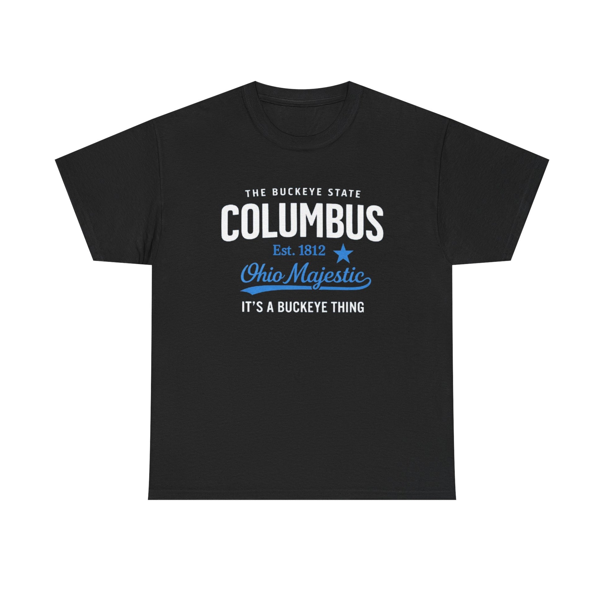 Dark Slate Gray Columbus Ohio Majestic Tee — "It's a Buckeye Thing" City  T-Shirt