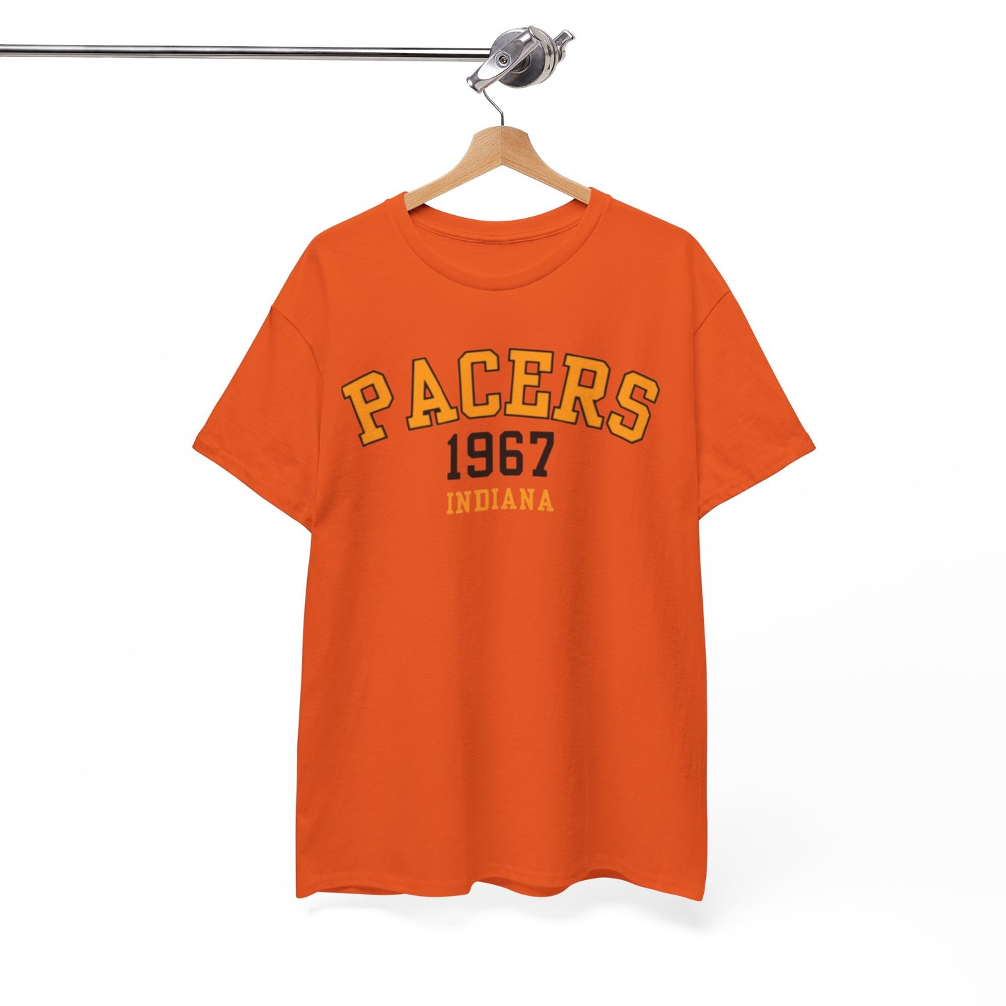 White Smoke Pacers 1967 Indiana T-Shirt — Vintage Basketball Tee