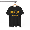 White Smoke Austin Texas EST 1839 Graphic T-Shirt – Vintage College Style City Tee