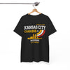 White Smoke Kansas City Class 816 T-Shirt — Missouri City Skyline Retro Athletic Tee