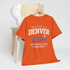 Chocolate Denver Strong T‑Shirt — Mile High City Team Spirit