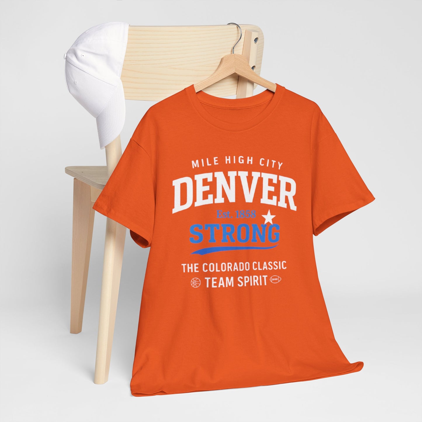 Chocolate Denver Strong T‑Shirt — Mile High City Team Spirit