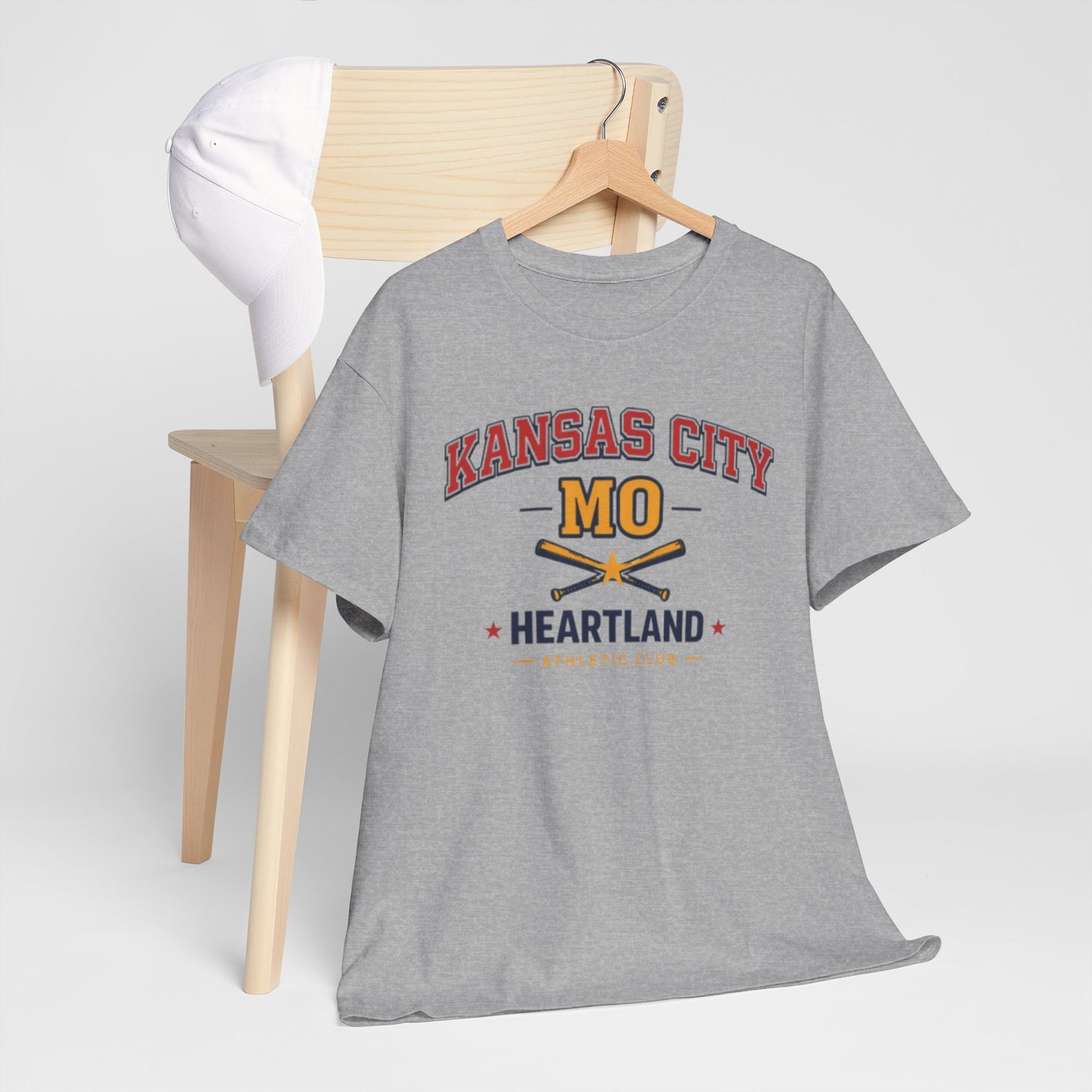 Dark Gray Kansas City MO Heartland Baseball Tee