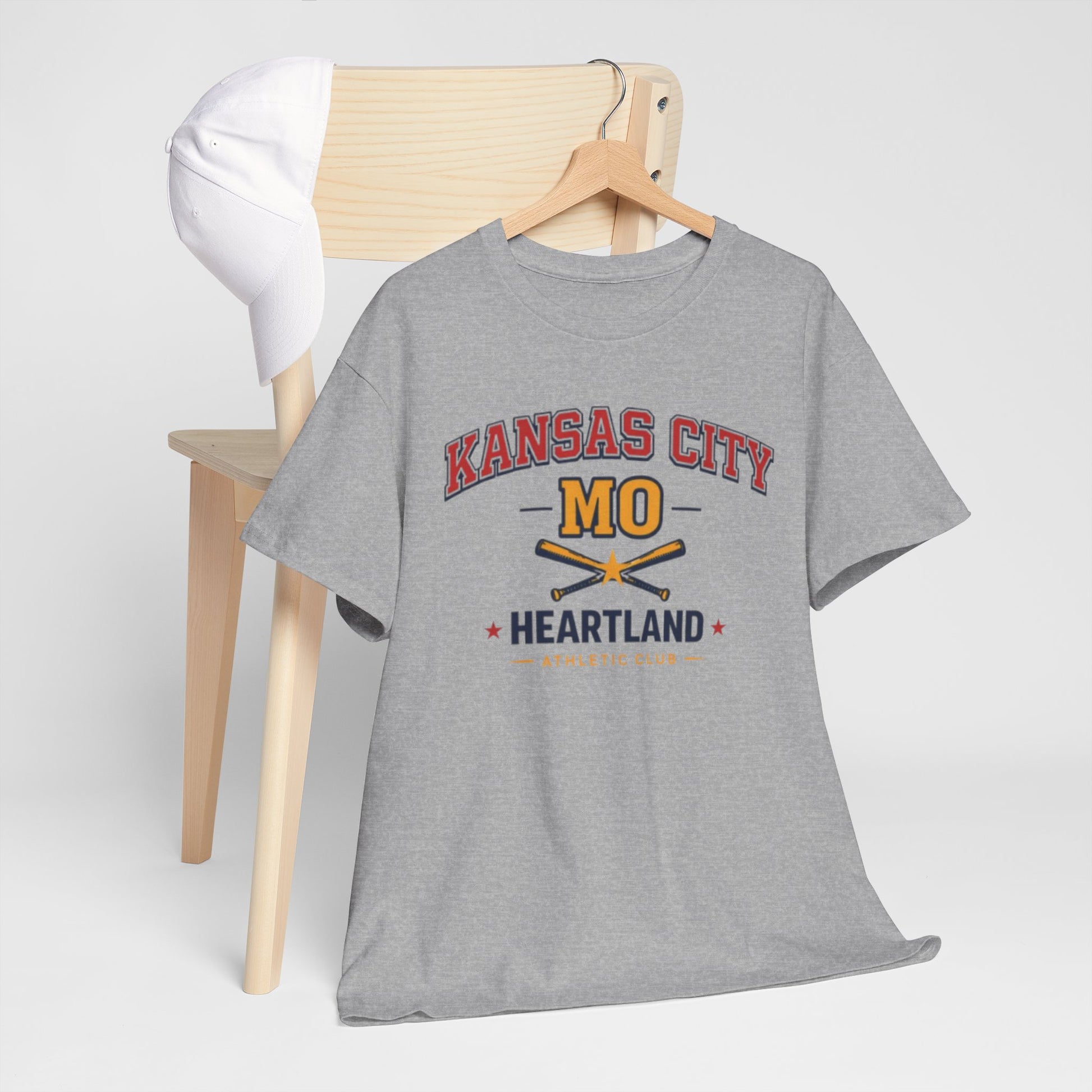 Dark Gray Kansas City MO Heartland Baseball Tee