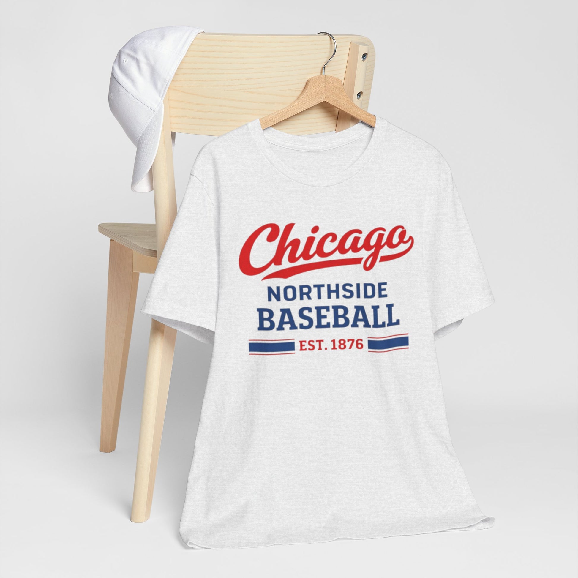 Lavender Chicago Northside Baseball Tee — Est. 1876 Vintage Sports T‑Shirt