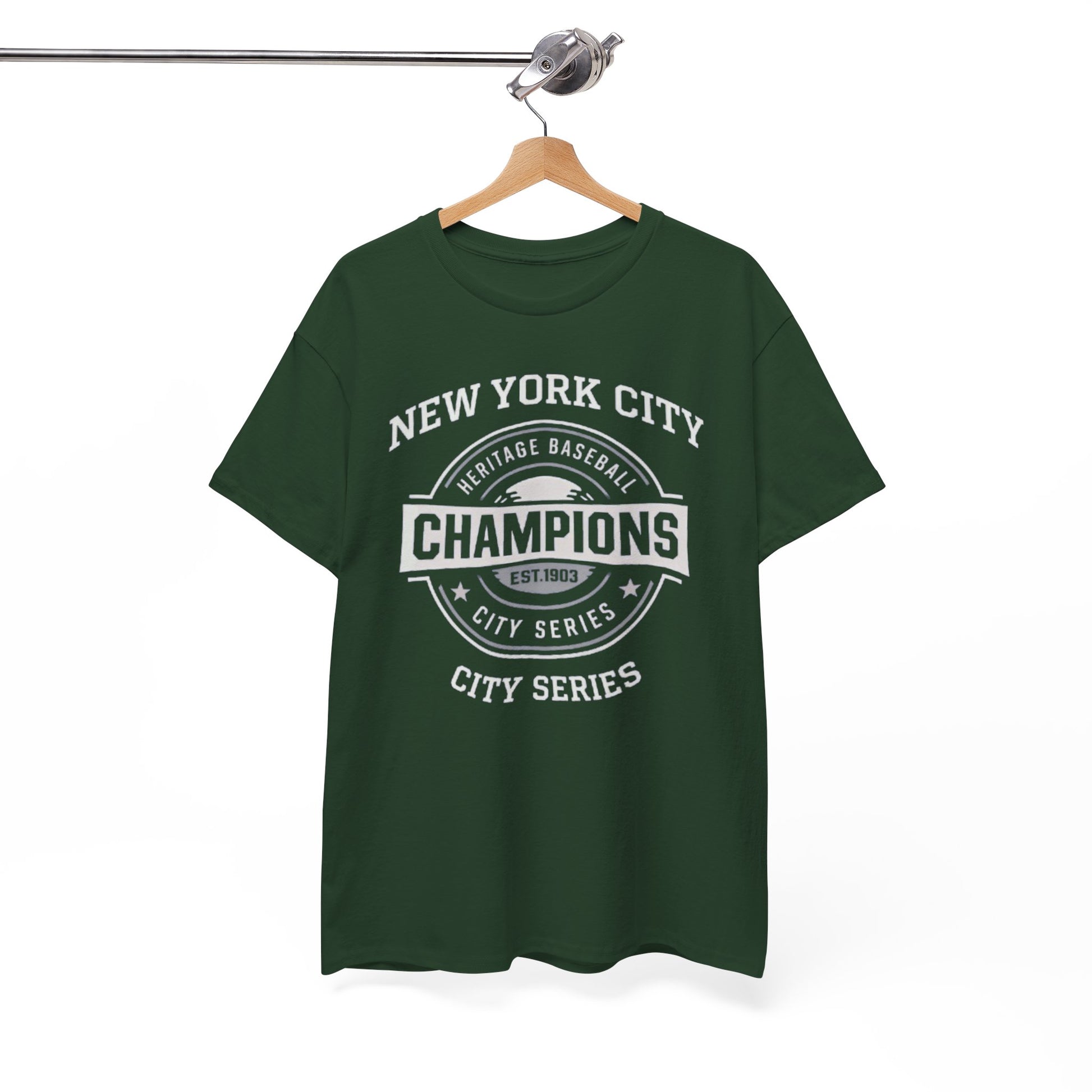White Smoke New York City Champions T-Shirt — Vintage Baseball City Series Tee