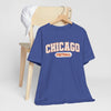 Dark Slate Blue Chicago Football T-Shirt — Vintage Collegiate Team Tee