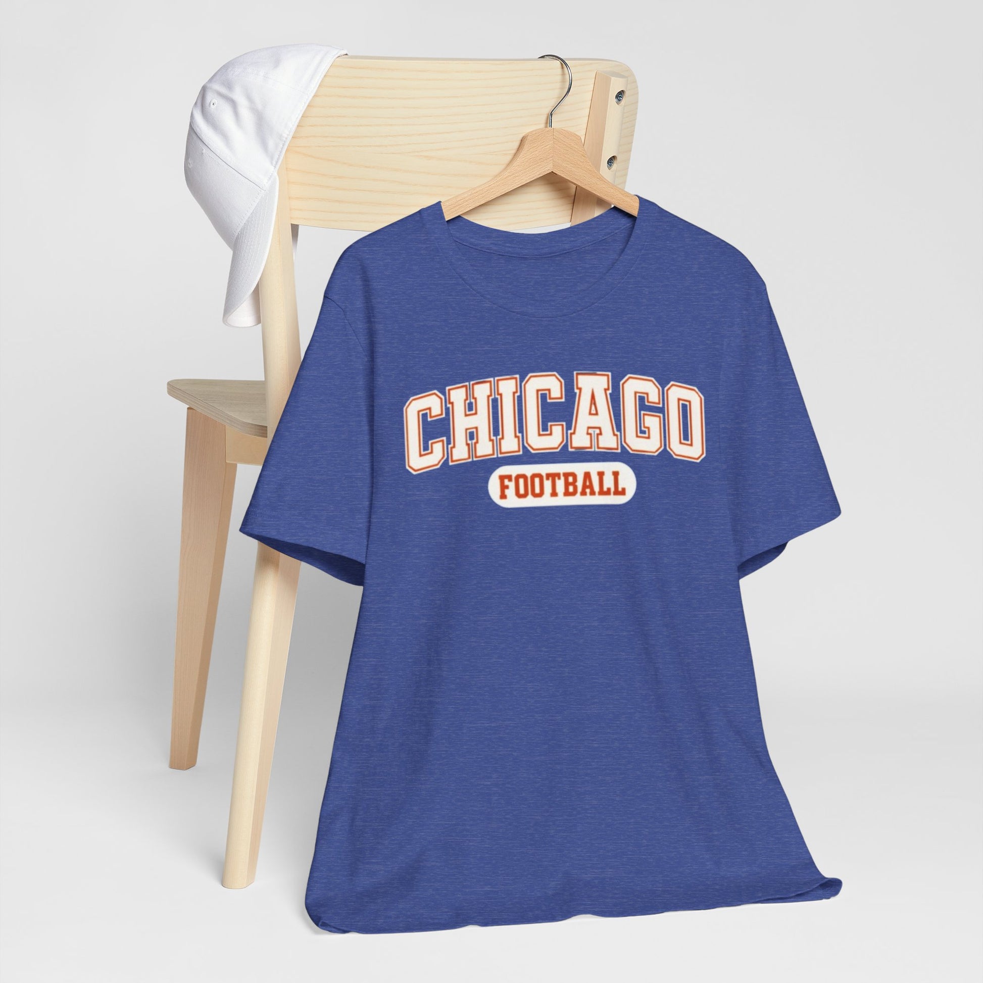 Dark Slate Blue Chicago Football T-Shirt — Vintage Collegiate Team Tee