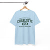 White Smoke Charlotte, North Carolina USA Tee — Vintage Collegiate City T‑Shirt