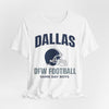 Lavender Dallas DFW Football Tee — Game Day Boys Helmet T-Shirt