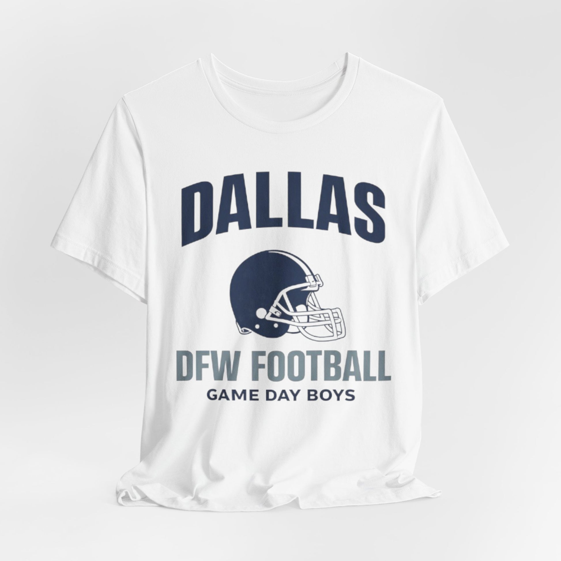 Lavender Dallas DFW Football Tee — Game Day Boys Helmet T-Shirt
