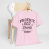 Misty Rose Phoenix 602 Champs T-Shirt — Vintage Athletic Arizona Tee