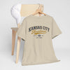 Gray Kansas City Heartland Tee — Vintage Midwest Est. 1850 Cotton Shirt