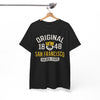 White Smoke Original 1848 San Francisco Graphic T-Shirt – Golden State Heritage City Design