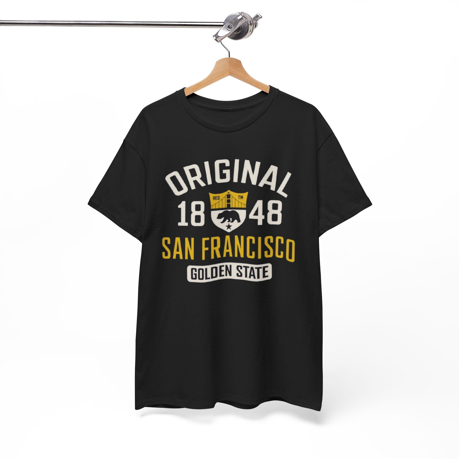 White Smoke Original 1848 San Francisco Graphic T-Shirt – Golden State Heritage City Design