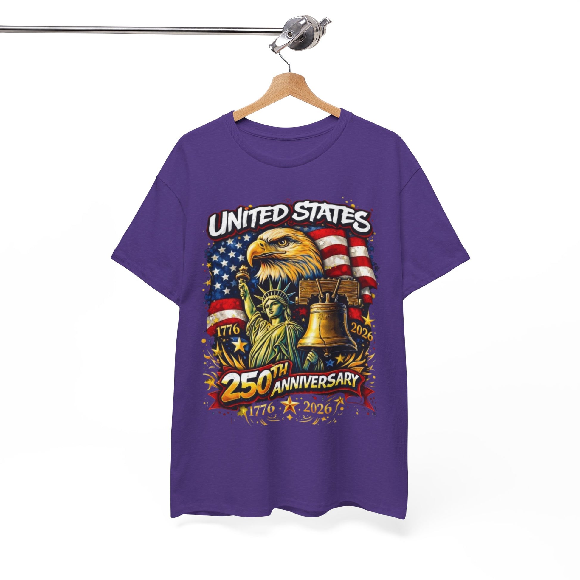 White Smoke United States 250th Anniversary Streetwear T-Shirt – Patriotic Urban Graphic Tee