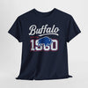 Black Vintage Buffalo Graphic Tee — '1980' Distressed Hometown t-shirt  retro graphic tee  collegiate distressed shirt