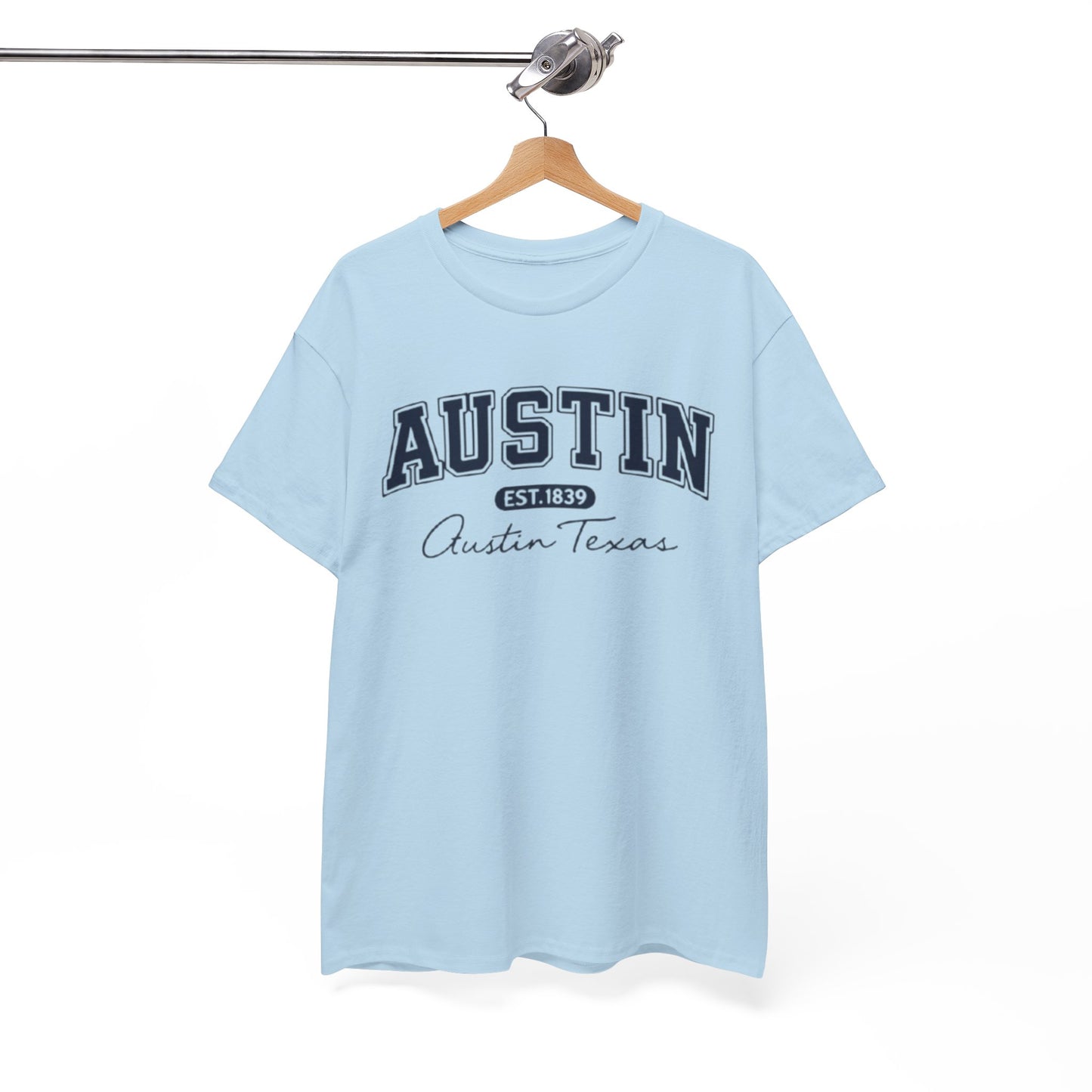 Austin Script College Tee – Austin, Texas Graphic T-Shirt