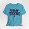 Lavender Texas Football Shirt – Sundays Hit Different in Texas Dallas Game Day T Shirt