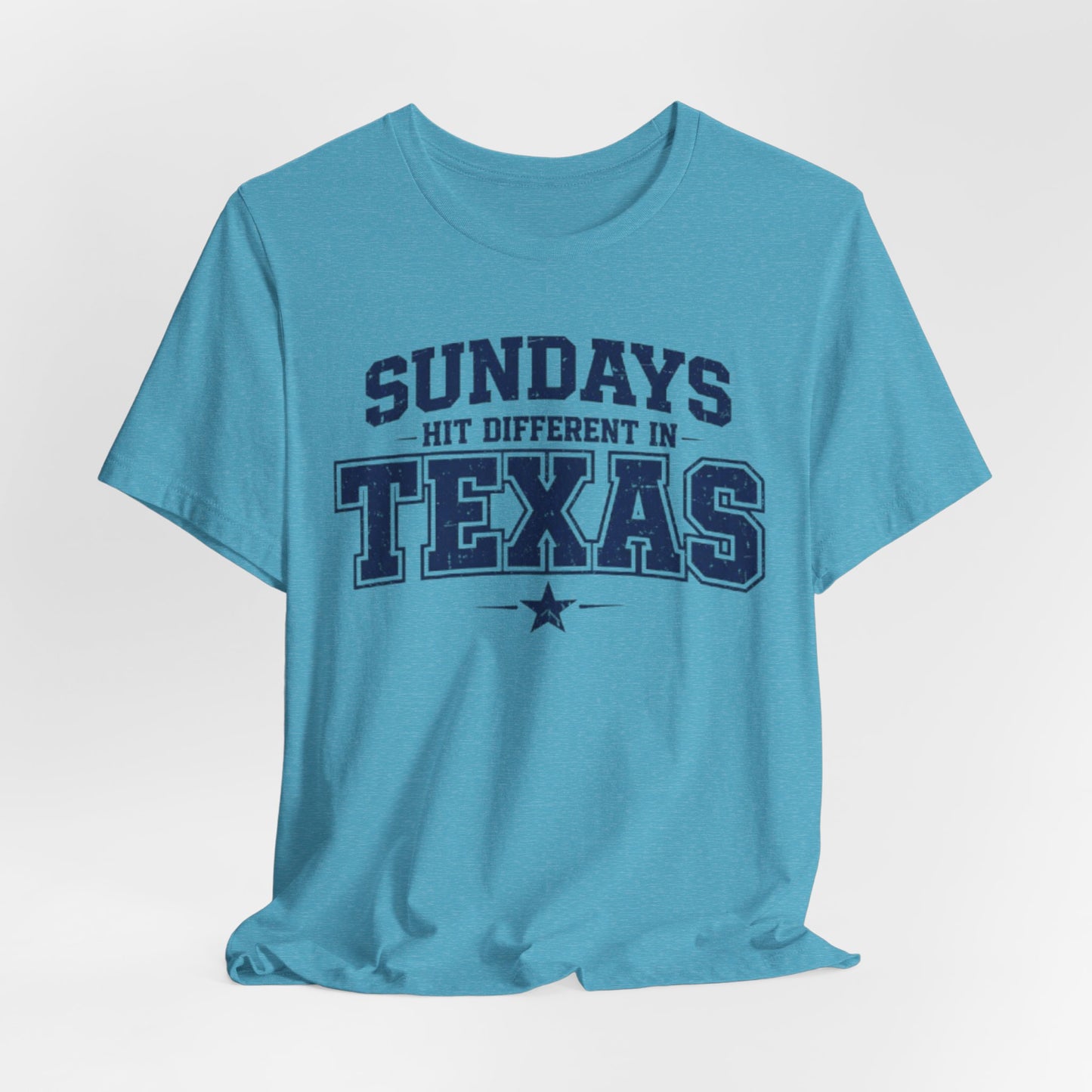 Lavender Texas Football Shirt – Sundays Hit Different in Texas Dallas Game Day T Shirt