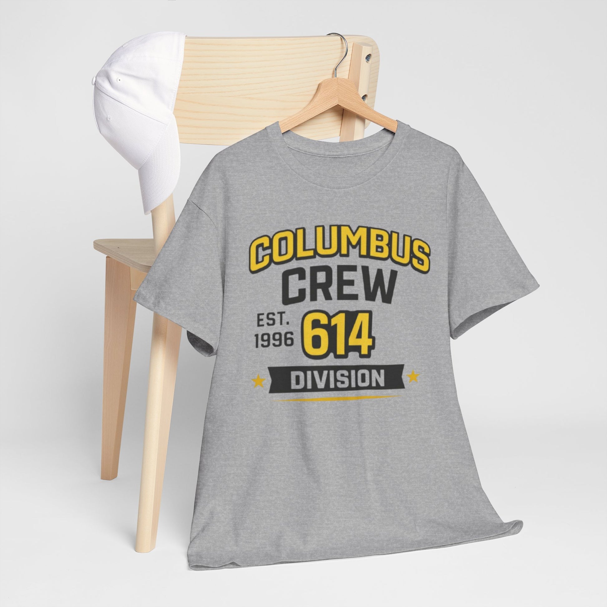Dark Gray Columbus Crew 614 Division T-Shirt — EST. 1996 Supporter Tee