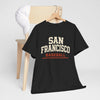 Dark Slate Gray San Francisco Baseball Tee — Retro City Sports T‑Shirt