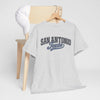 Light Gray San Antonio Texas Retro Script T-Shirt — Vintage City Tee