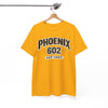 White Smoke Phoenix 602 T-Shirt – Retro Arizona City Tee (EST 1867)