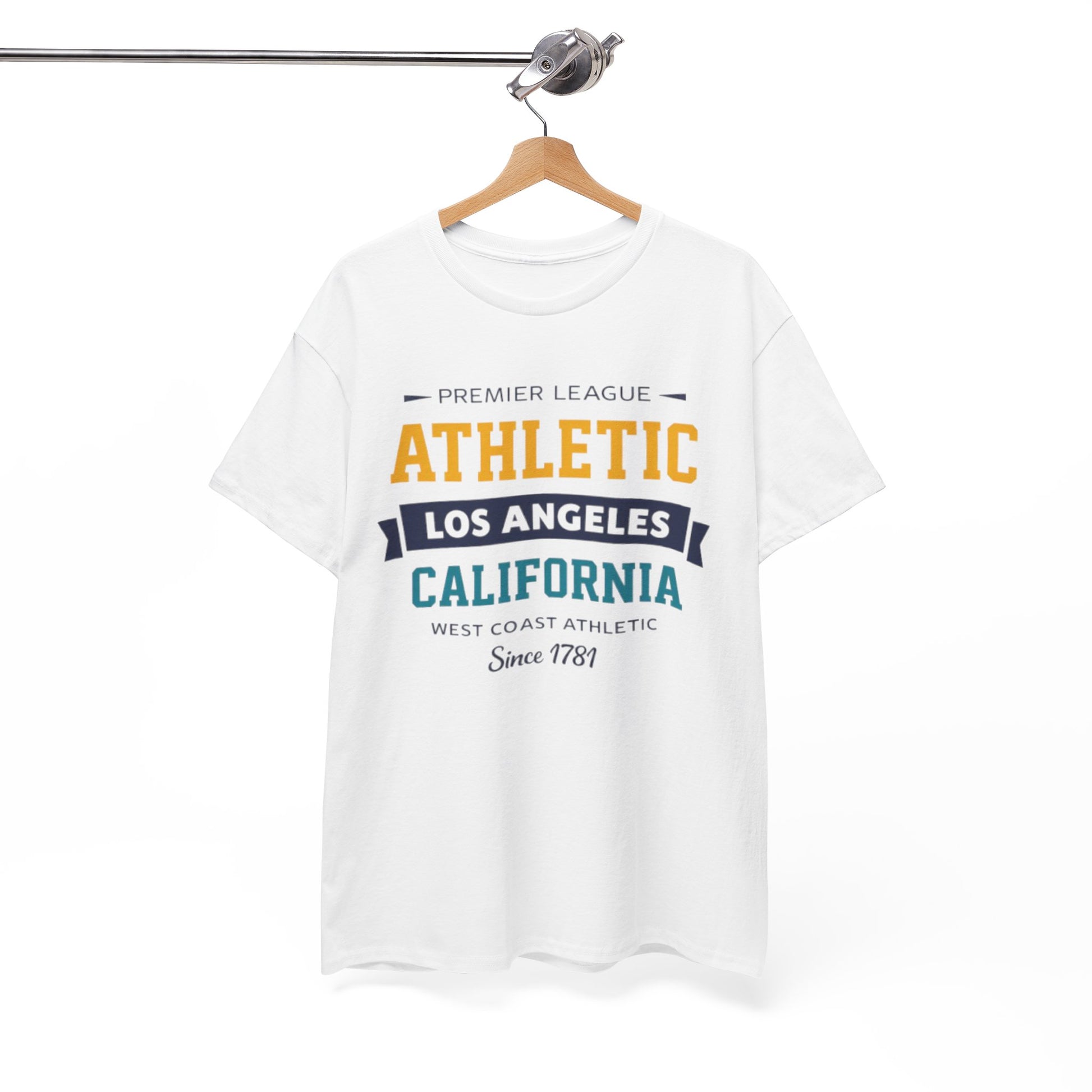 Athletic Los Angeles California Tee — Vintage Collegiate Sports T-Shirt – lightweight game day shirt, lightweight game day shirt, image 1.0
