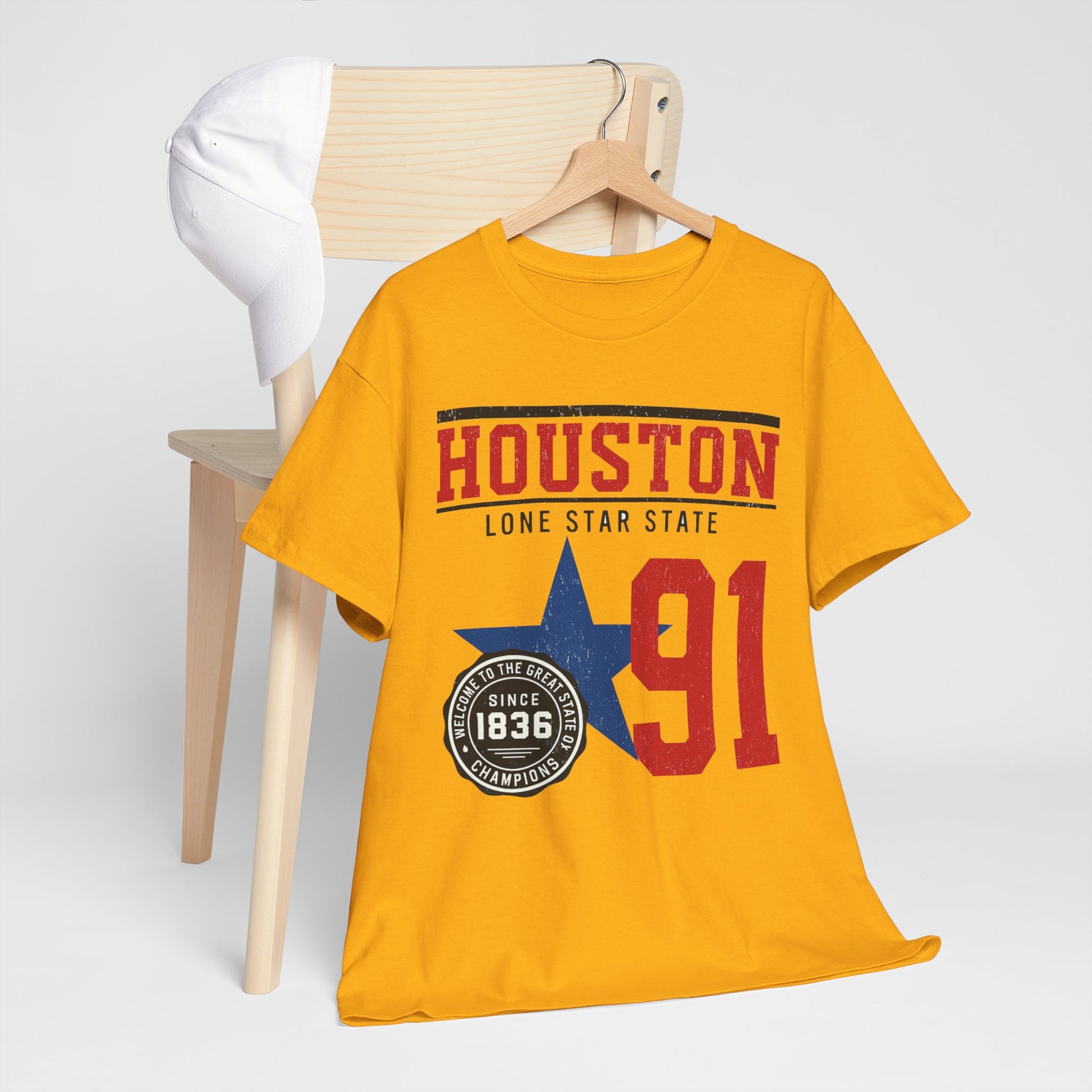 Lavender Houston 91 Texas Vintage Graphic Tee  City vintage  Lone Star  Houston shirt  Texan apparel  gift