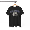 White Smoke San Antonio 1718 Texas T-Shirt — Vintage Collegiate City  Tee