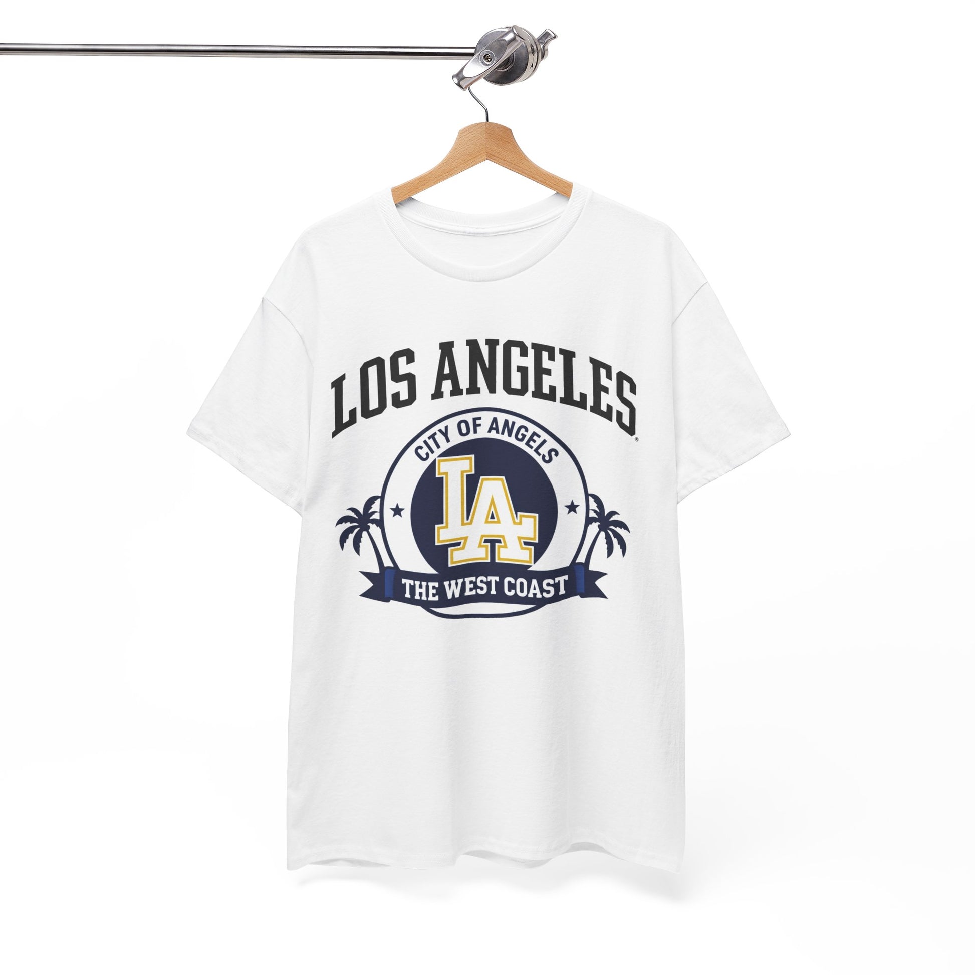 White Smoke Los Angeles City of Angels LA Graphic T-Shirt – West Coast Streetwear Tee