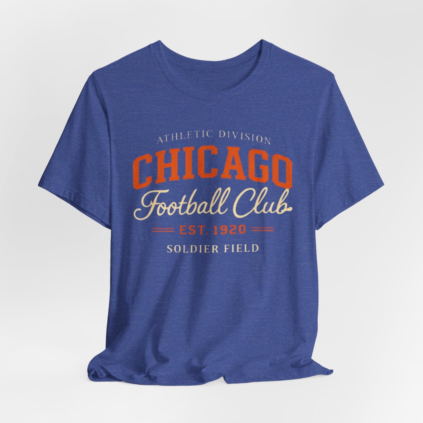 Dark Slate Blue Chicago Football Club T-Shirt — Soldier Field Vintage Athletic Tee