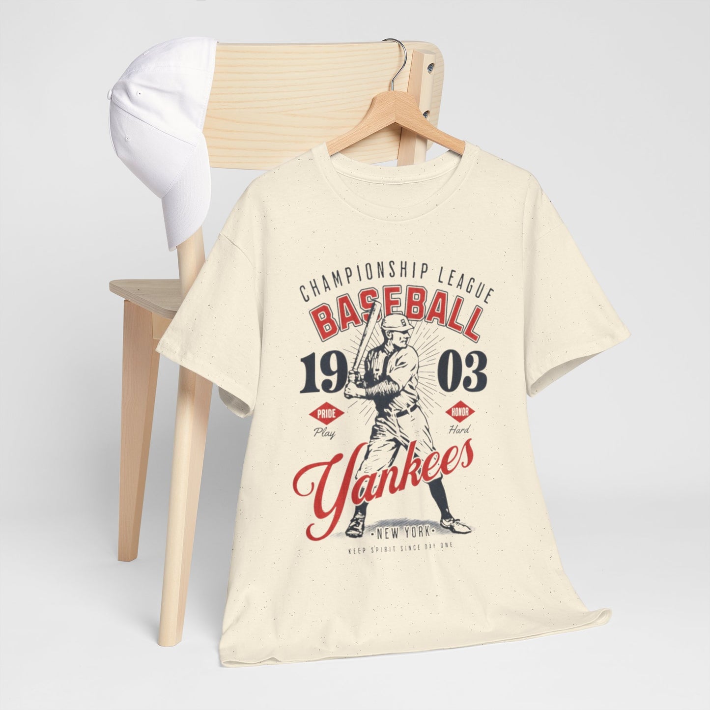 New York Baseball Yankees Tee — Vintage 1903 Championship Player Graphic T-Shirt